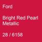 Preview: Ford, Bright Red Pearl Metallic, 28 / 6158.